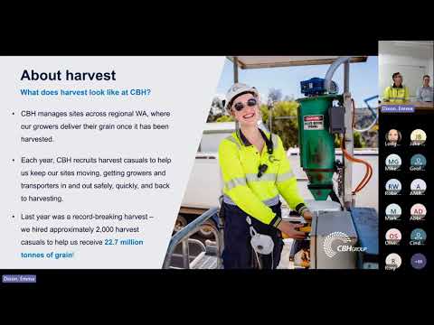 Working at CBH as Harvest Casual - Information Session 2023