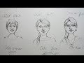 How To Draw Small Faces For Composition Female Faces