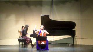 Rachel Mercer, cello - Shostakovich Cello Sonata Op. 40, 1st movement