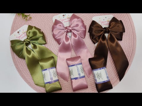 Laço Lindo Usando Fitas de Cetim 😍