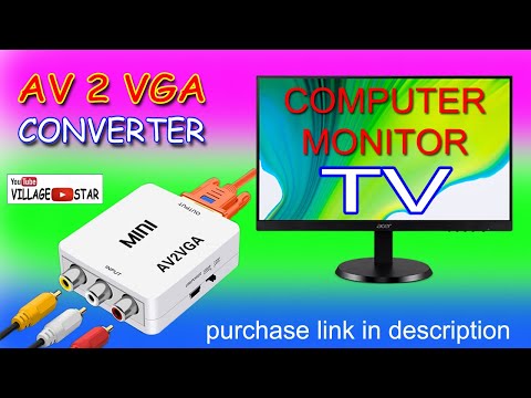 Конвертер AV в VGA | RCA-VGA | Преобразование видеосигнала AV в VGA @GalaxyLightCenter