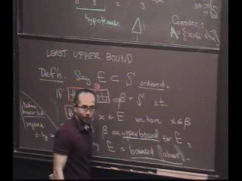 Real Analysis, Lecture 3: Construction of the Reals