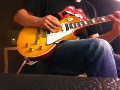 Gibson Les Paul Collectors choice #4 Sandy plaed through a Bogner Goldfinger amp