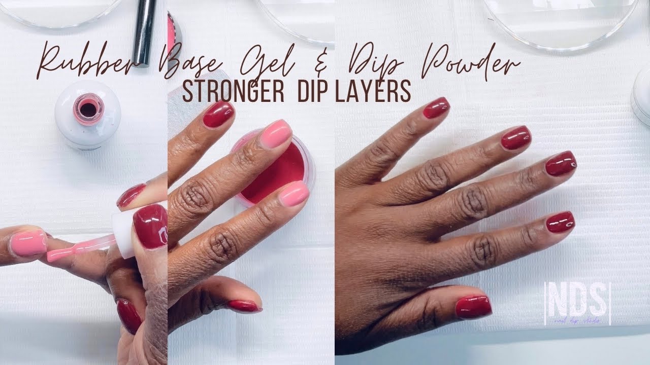 Rubber Base Gel + Dip Powder.. Perfect Combination…