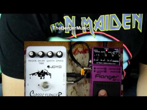 BOSS Flanger BF-3 vs JOYO CLASSIC FLANGER pedal comparison