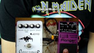 Video thumbnail for BOSS Flanger BF-3 vs JOYO CLASSIC FLANGER pedal comparison by Berger