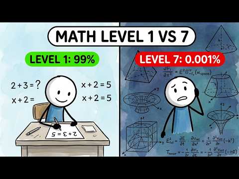 The 7 Levels of Mathematics Explained in 5 Minutes