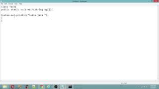 Download the video "how to compile and first java program"