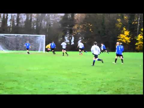 Aquinas FC/Under 15s 2001s/James W goes close