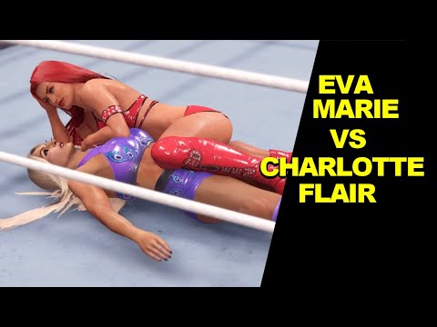 WWE 2K22 Charlotte Flair vs Eva Marie - No Holds Barred