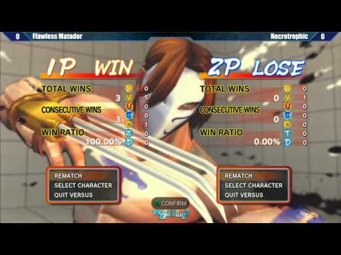 Winter Brawl 9 - USF4 - Qualifying Matches - Flawless Matador (Claw) vs Necrotrophic (Chun-Li)