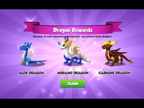 #DML [Windows] I'm hatching Aloe & Murano & Carmine Dragons - Dragon Mania Legends