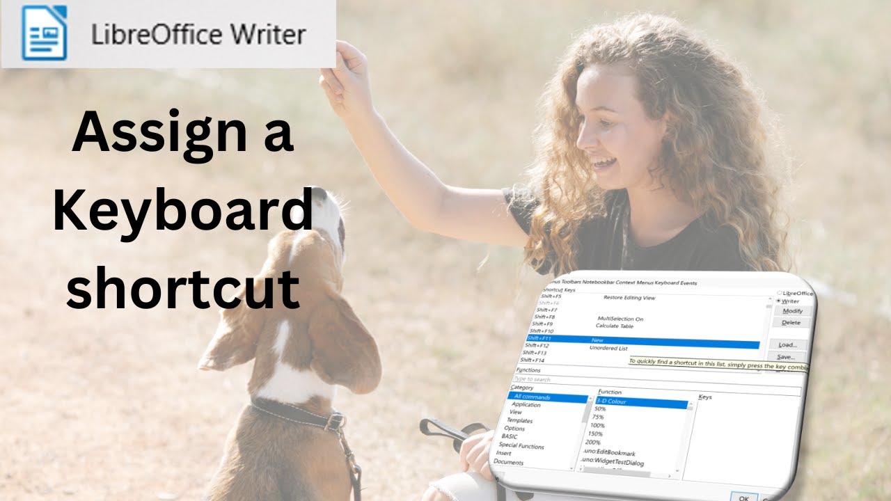 How to add a keyboard shortcut in LibreOffice Writer