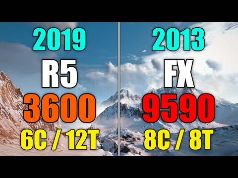 Ryzen 5 3600 vs FX 9590 | PC Gameplay Benchmark Test