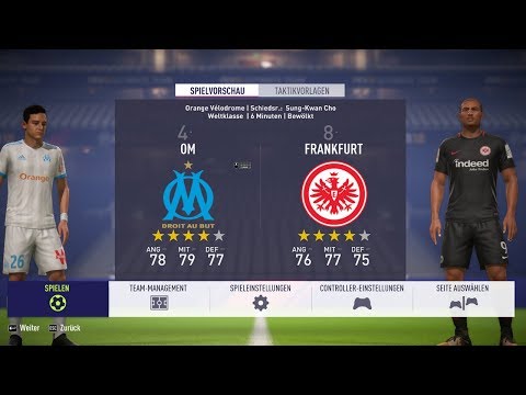 🔴 Olympique Marseille : Eintracht Frankfurt Europa League 🏆 FIFA 18 Gameplay Deutsch Livestream