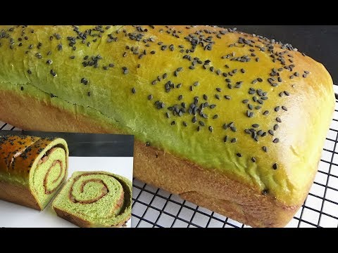 Matcha Green Tea Cinnamon Swirl Bread - Using Date Sugar