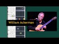 Guitar TAB (William Ackerman) Slow Motion Roast Beef Restaurant Seduction - SLOW VER. Tutorial #iMn
