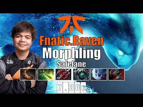 Morphling Safelane | Fnatic.Raven | 7.30C MORPHLING EZ 1 SHOT SUPPORT | 7.30c Gameplay Highlights