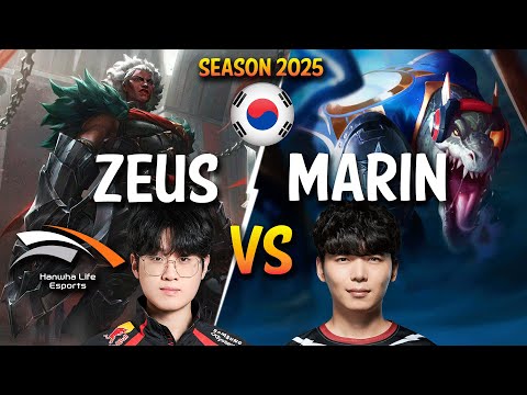 HLE Zeus vs MaRin - Zeus AMBESSA vs MaRin RENEKTON Top - Patch 15.2 KR Ranked | lolrec