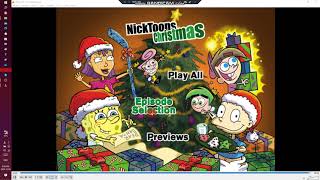 NickToons Christmas 2003 DVD Menu Walkthrough