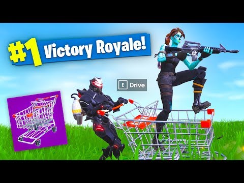 *NEW* SHOPPING CART Fortnite 34 KILL Gameplay Video