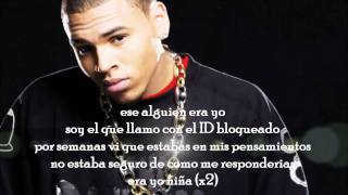 Chris Brown - That Somebody (it was me) español