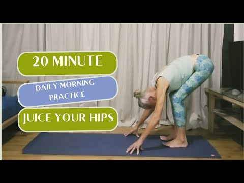 20 min Beginner Friendly Morning Yoga Flow | Juice Your Hips For Women Over 40