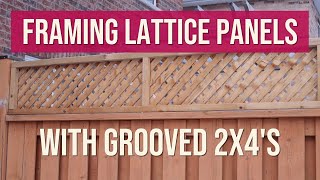 Framing Lattice Panels with Grooved 2x4s - Measurements and Assembly