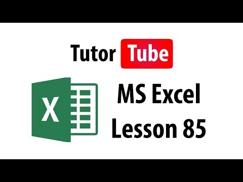 MS Excel Tutorial Lesson 1 Excel Interface