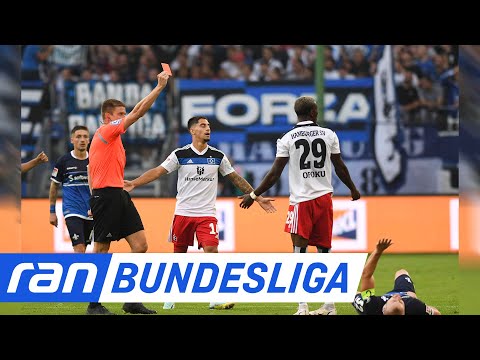 Hamburg sieht rot! Drei Platzverweise für den HSV