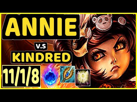 ANNIE BOT (ANNIE) vs KINDRED - 11/1/8 KDA MID GAMEPLAY - NA Ranked GRANDMASTER