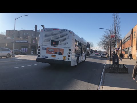 MTA NYCT Bus: Bay Ridge Bound XD40 #4899 B1 At 86 St/18 Ave