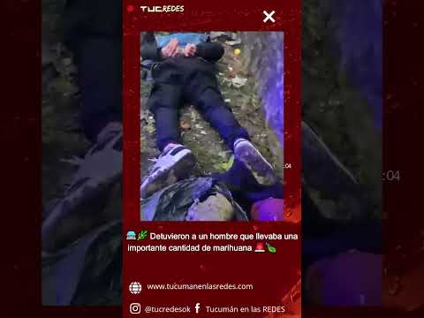🚔🌿 Detuvieron a un hombre que llevaba una importante cantidad de marihuana 🚨🍃