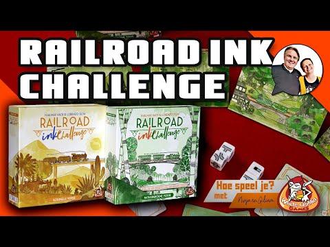 Hoe speel je Railroad Ink Challenges - Natuurgroene en Goudgele versie