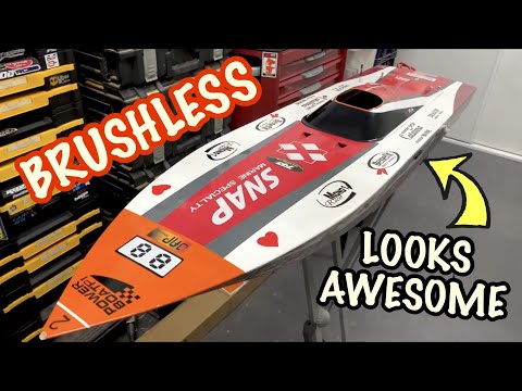 HUGE 51" (1.3M) P1 DRAGON HOBBY SPEED BOAT - BRUSHLESS CONVERSION - FINISHED