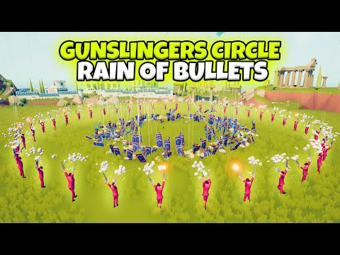 GUNSLINGERS CIRCLE VS EVERY FACTION. RAIN OF BULLETS | TABS WILD WEST UPDATE