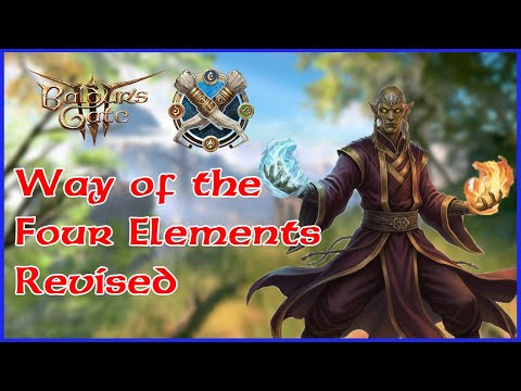 Master the Elements! BG3: Way of the Four Elements Monk - Revised and Rebalanced Mod Showcase