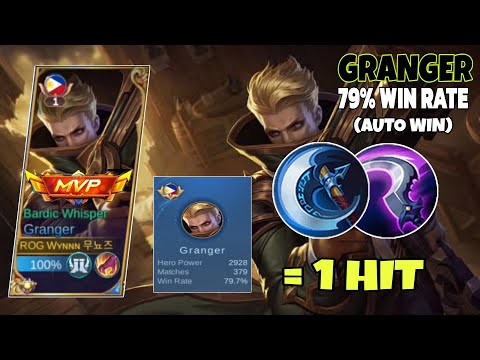 GRANGER 79% WIN RATE + PERFECT ROTATION - MOBILE LEGENDS GRANGER BEST BUILD 2023! 🔥