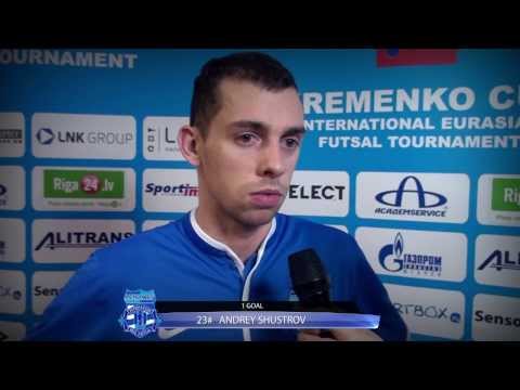 Andrejs Sustrovs after game interview ''Eremenko Cup 2013 Rīga''