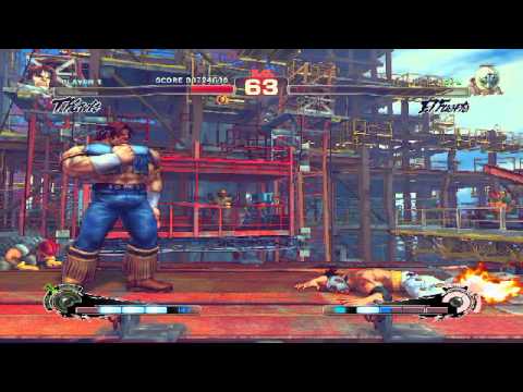 Ultra Street Fighter IV Rivalry battle: T. Hawk vs El Fuerte (Hardest Difficulty)