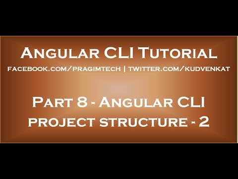 Angular CLI project structure 2
