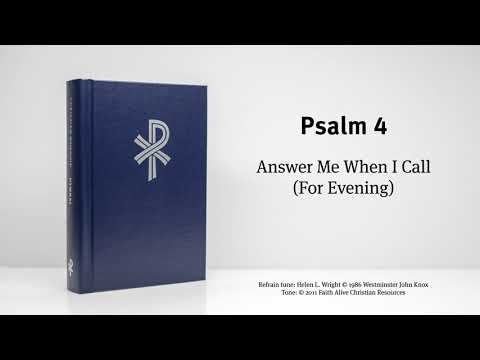 CW Psalm 4 - In the Night (evening text)