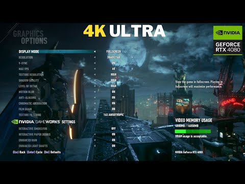 Batman Arkham Knight | 4K 60 FPS | RTX 4080 | Ultra Graphics