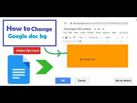 How to add Background to Google docs