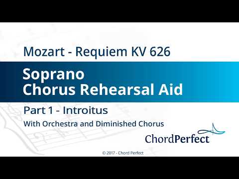 Mozart's Requiem Part 1 - Introitus - Soprano Chorus Rehearsal Aid