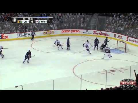 Niklas Hjalmarsson Slapshot Goal - November 2nd, 2013