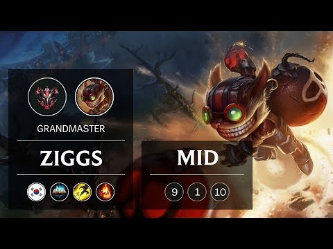 Ziggs Mid vs Twisted Fate - KR Grandmaster Patch 9.3