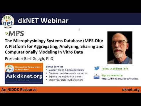 dkNET Webinar: The Microphysiology Systems Database (MPS-Db) 11122021