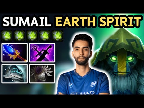 🔥 7.37d Sumail EARTH SPIRIT Midlane Highlights 🔥 Insane Play From SUMAIL - Dota 2