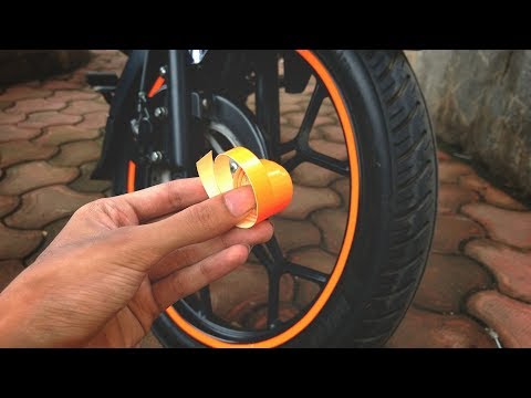 How to apply reflective tapes on rim